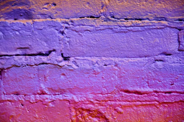 Parede de pedra pintada colorida — Fotografia de Stock