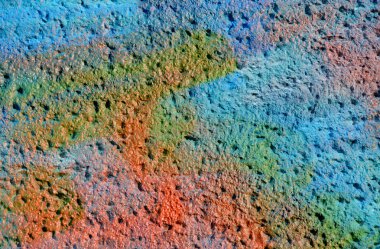 renkli taş duvar boyalı