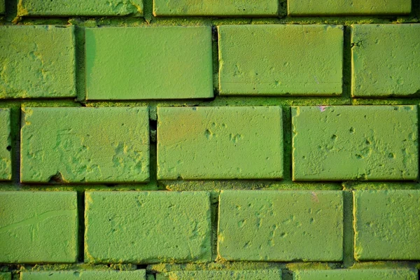 Bunt bemalte Steinmauer — Stockfoto