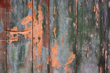 grunge ahşap yüzeyde soyulması boya