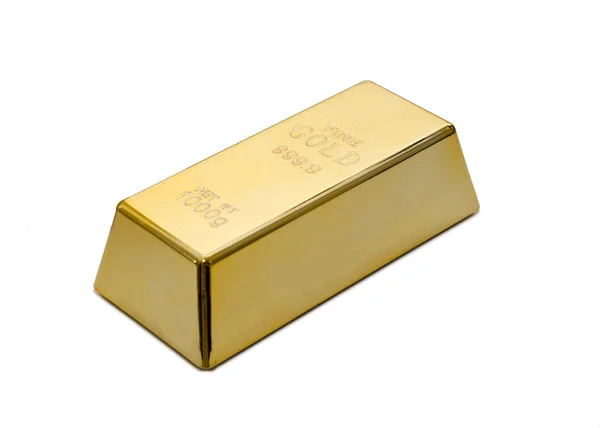 Lingote de ouro, lingote ou barra — Fotografia de Stock