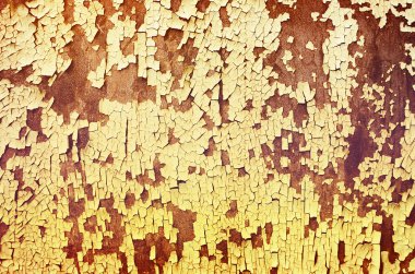 paslı metal ve eski boya doku