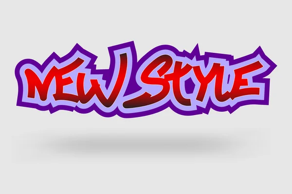 New style graffiti — Stock Vector