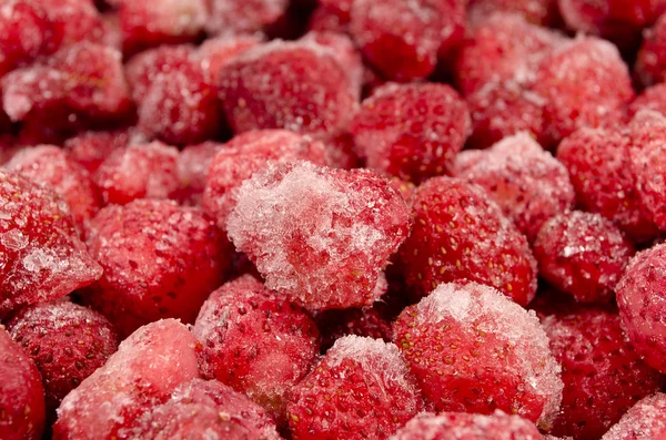 Bevroren aardbei — Stockfoto