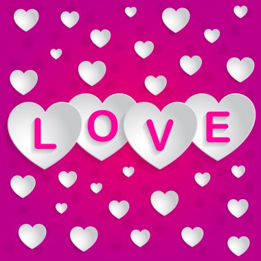 Mesaj sevgi kalpleri yazılmış