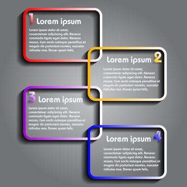 vektör soyut infographics