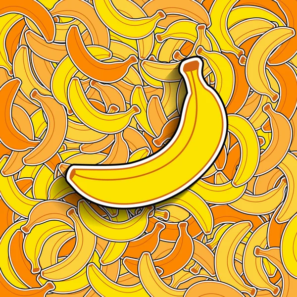 Fundo de banana — Vetor de Stock