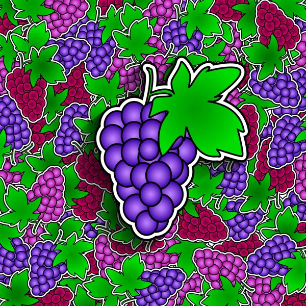 Grapes background — Stock Vector