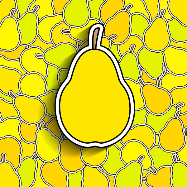 Pear background — Stock Vector