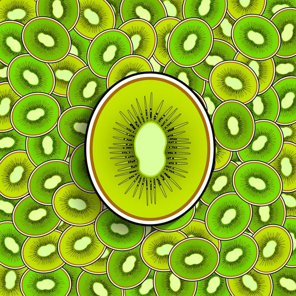 Kiwi fond — Image vectorielle