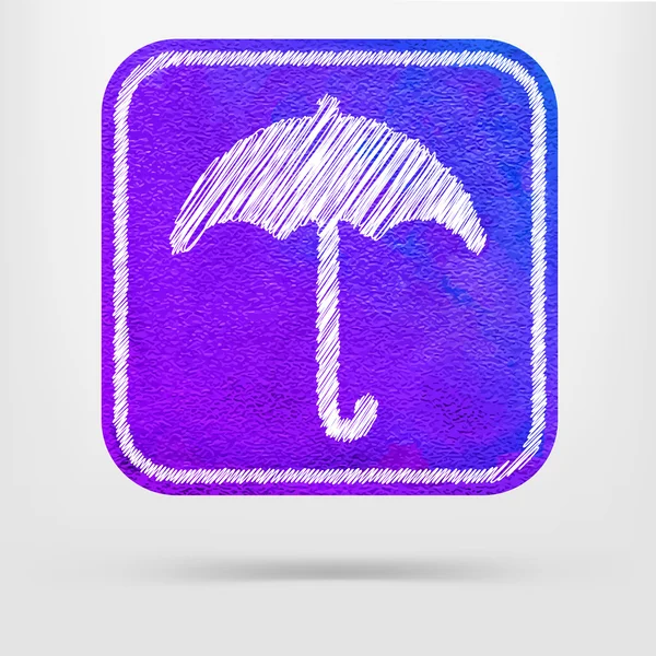 Ikona podepsat deštník — Stockový vektor