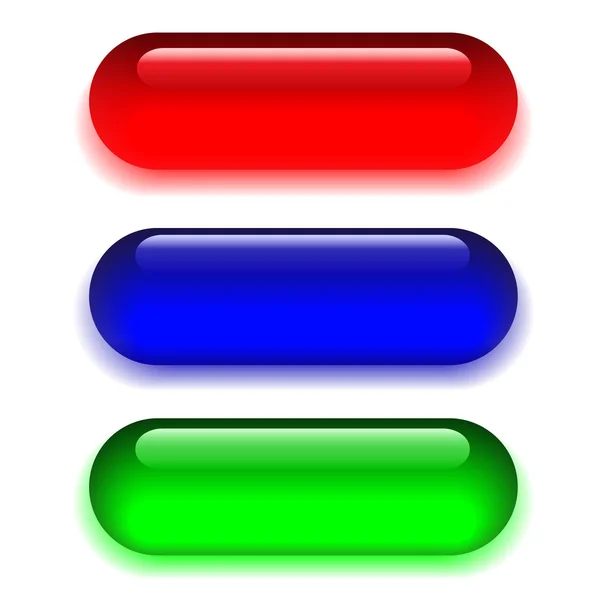Ilustração de botões de gelo coloridos — Vetor de Stock