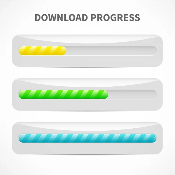 Loading progress bar. Vector illustration . — Stock Vector