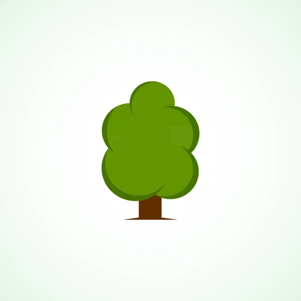 Ilustración vectorial del icono del árbol. — Vector de stock