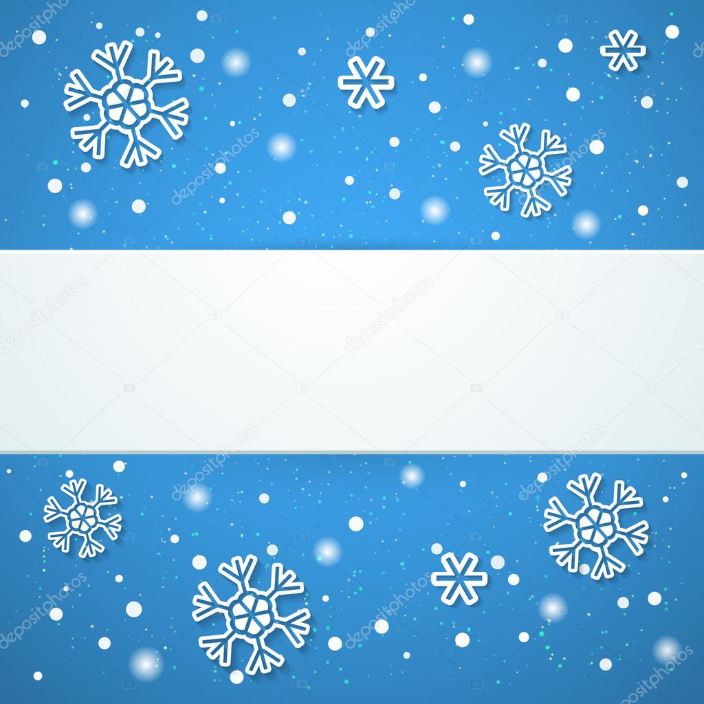Winter background. Vector illustration.