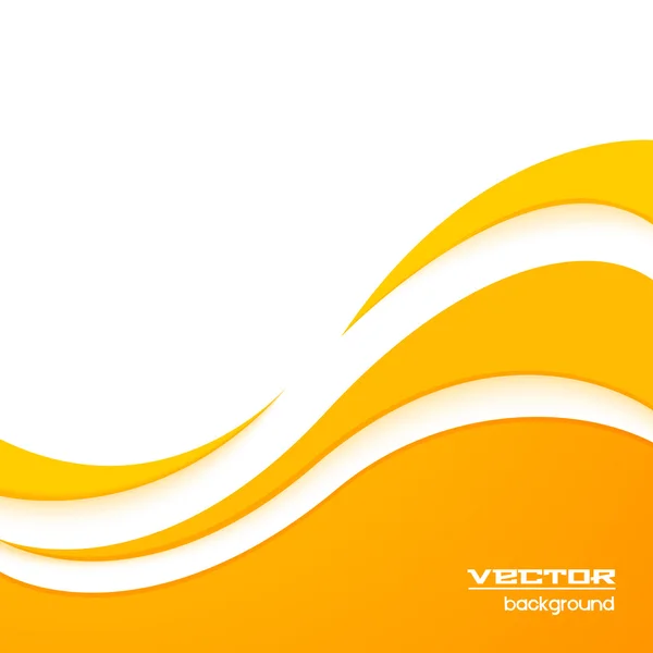 Fondo de onda amarilla . — Vector de stock
