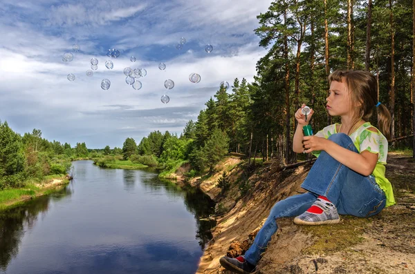 Såpbubblor — Stockfoto