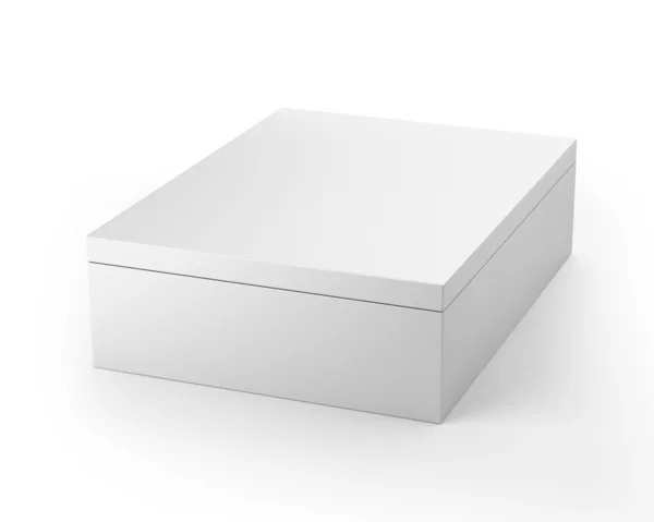 Caixa em branco com tampa — Fotografia de Stock