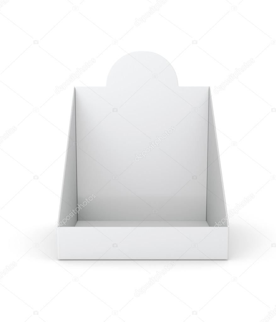 Blank empty holder or box display