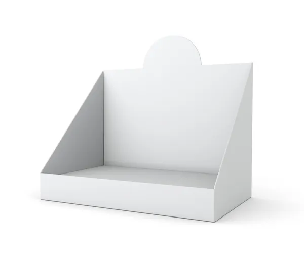 Soporte vacío en blanco o pantalla de caja — Foto de Stock