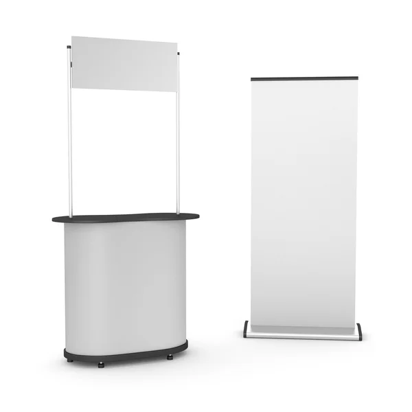 Stand of kiosk met updatepakket — Stockfoto