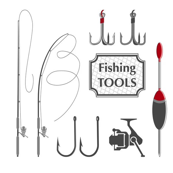 Outils de pêche — Image vectorielle