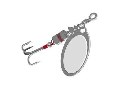 Detailed fishing lure clipart