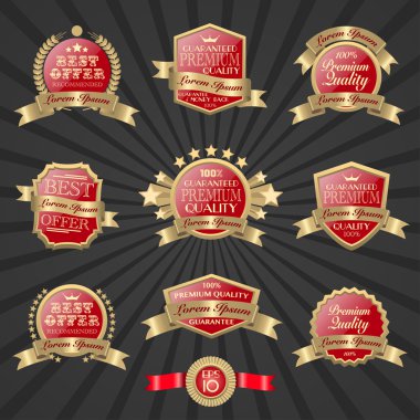 Premium Kalite etiketi kümesi