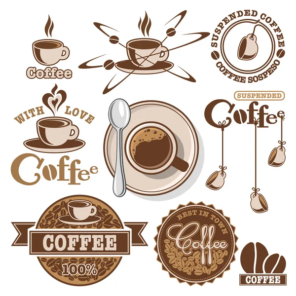 咖啡集 — 图库矢量图片