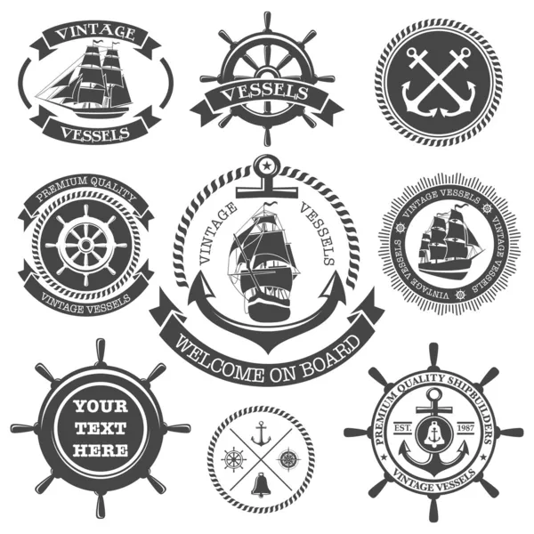 Nautical set 4 — Stock Vector