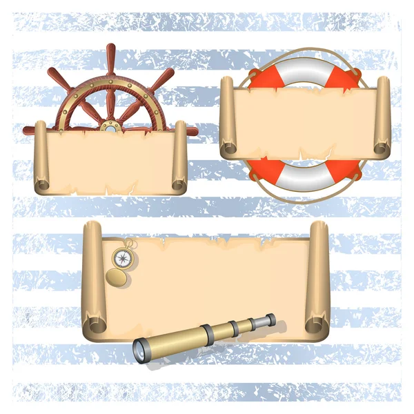 Nautical collection 6 — Stock Vector