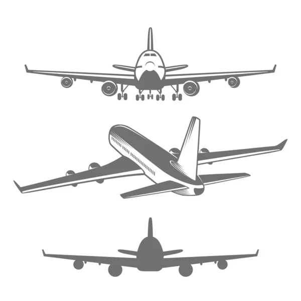 Conjunto de aviones — Vector de stock