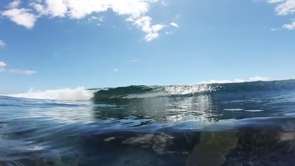 Onda oceânica vazia — Vídeo de Stock