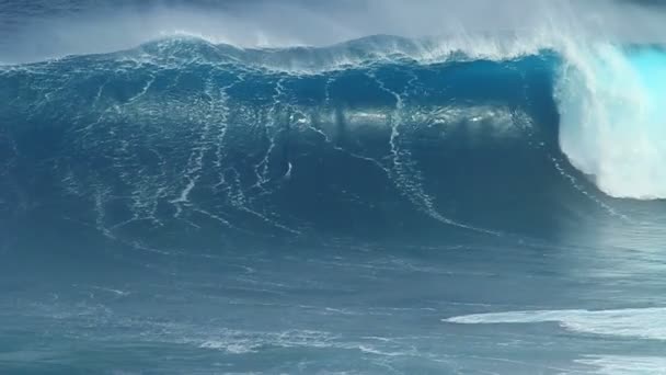Prázdný oceán vlny pomalu moion — Stock video