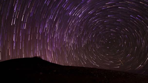 Star Trail Time Lapse Background — Stock Video