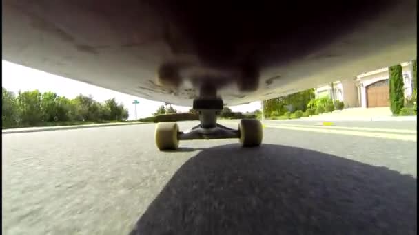 POV Skateboard — Stockvideo