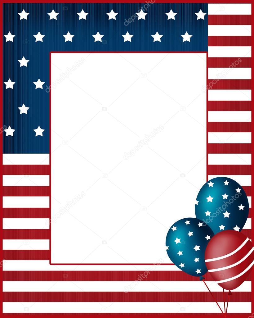 Independence Day Usa Frame Background Stock Photo Fuzzyfoxer Independence Day Usa Frame Background Stock Photo
