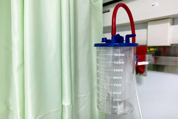 medical concept: oxygen bottle in the intensive care unit of a hospital