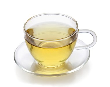 Bir fincan yeşil çay.