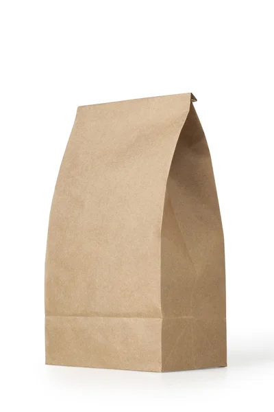 Brown lunch bag — Stock Photo, Image