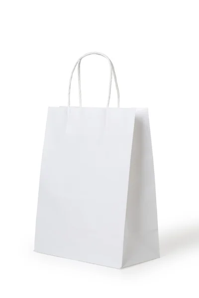 Bolsa de compras branca — Fotografia de Stock