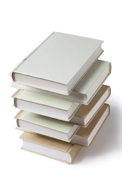 Pile of color hardcover books — Stock Photo, Image