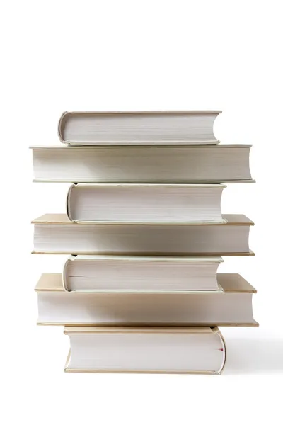 Stapel van kleur hardback boeken — Stockfoto