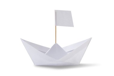 Origami kağıt gemi