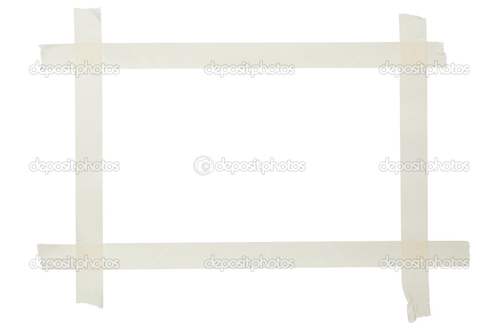 Masking tape frame Stock Photo by ©koosen 36055921