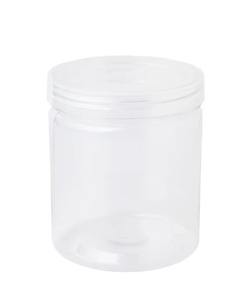 Empty plastic jar — Stock Photo, Image