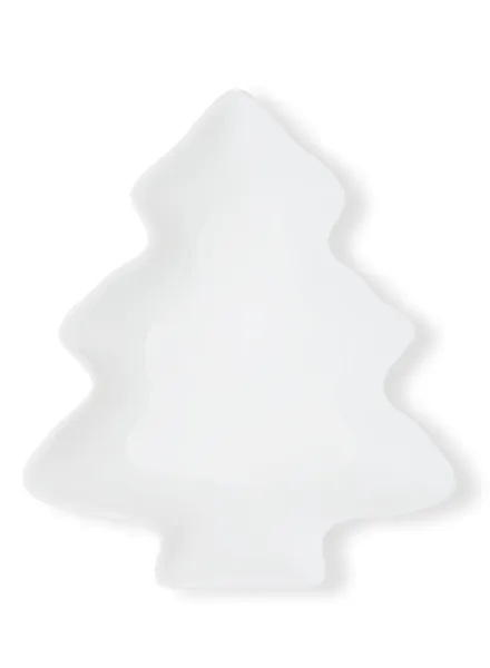 Plate in shape of tree — Stock Photo, Image