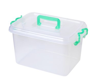 boş bir plastik kutu