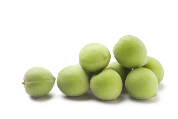 Green plums — Stock Photo, Image