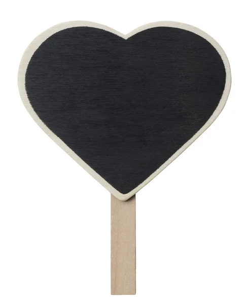 Kalp şekilli yazı tahtası — Stok fotoğraf